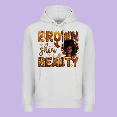 Brown Skin Beauty Premium Hoodie Designed By Zillion Design Studio