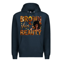 Navy brown skin beauty Premium Hoodie - Zillion Design Studio