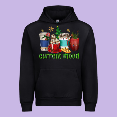 Coffee Cups Current Mood Urban Hoodie Designed By Texasbilliewilder