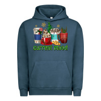 Pigment Midnight Navy coffee cups current mood Urban Hoodie - texasbilliewilder