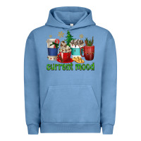 Pigment Pebble Blue coffee cups current mood Urban Hoodie - texasbilliewilder