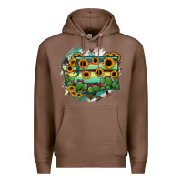 Chestnut washingTon State Map Premium Hoodie - RanaPortraitStore