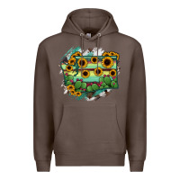 Coffee washingTon State Map Premium Hoodie - RanaPortraitStore