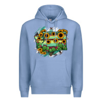 Colony Blue washingTon State Map Premium Hoodie - RanaPortraitStore