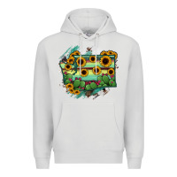 Dove Grey washingTon State Map Premium Hoodie - RanaPortraitStore