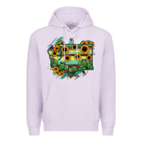 Lilac washingTon State Map Premium Hoodie - RanaPortraitStore