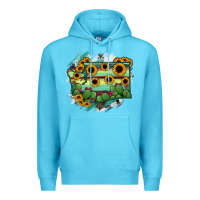 Ocean Blue washingTon State Map Premium Hoodie - RanaPortraitStore