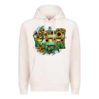 Pale Pink washingTon State Map Premium Hoodie - RanaPortraitStore