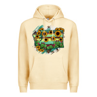 Pina Colada washingTon State Map Premium Hoodie - RanaPortraitStore