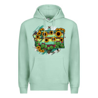 Seafoam washingTon State Map Premium Hoodie - RanaPortraitStore