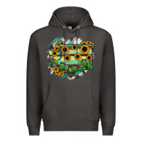 Smoke washingTon State Map Premium Hoodie - RanaPortraitStore