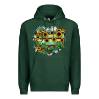 Sports Green washingTon State Map Premium Hoodie - RanaPortraitStore