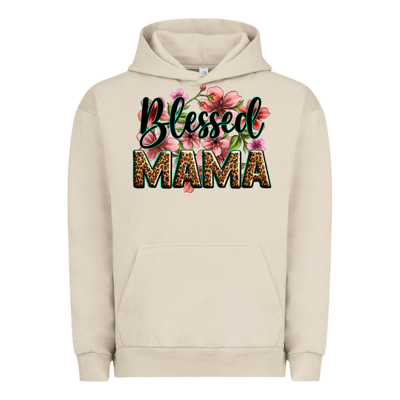 Flowers Blessed Mama Urban Hoodie by Zillion Design Studio | Teevron