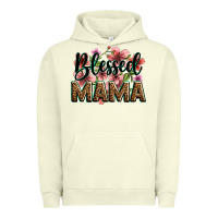 Pigment Pistachio flowers blessed mama Urban Hoodie - Zillion Design Studio