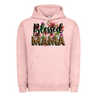 Pigment Salmon flowers blessed mama Urban Hoodie - Zillion Design Studio