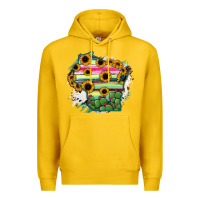 Lemon Wisconsin State Map Premium Hoodie - RanaPortraitStore