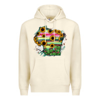Sandshell Wisconsin State Map Premium Hoodie - RanaPortraitStore