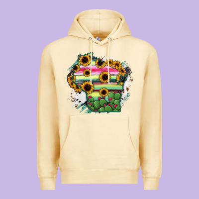 Wisconsin State Map Premium Hoodie Designed By Ranaportraitstore
