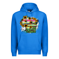 True Royal Wisconsin State Map Premium Hoodie - RanaPortraitStore
