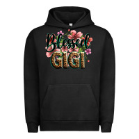 Pigment Black flowers blessed gigi Urban Hoodie - Zillion Design Studio