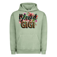 Pigment Oil Green flowers blessed gigi Urban Hoodie - Zillion Design Studio