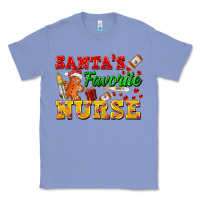 Colony Blue Santa's Favorite Nurse Classic Tee - FaDigitalArtStudio
