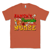 Copper Santa's Favorite Nurse Classic Tee - FaDigitalArtStudio