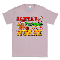 Lilac Santa's Favorite Nurse Classic Tee - FaDigitalArtStudio