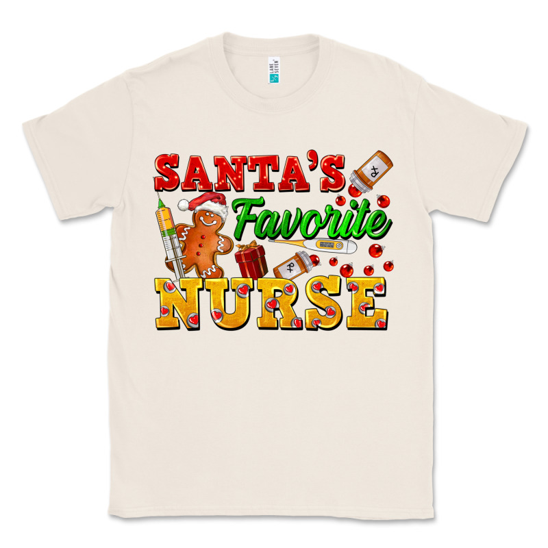 Santa's Favorite Nurse Classic Tee by FaDigitalArtStudio | Teevron