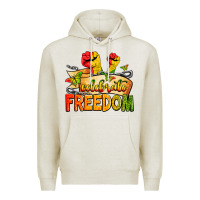 Oatmeal Heather We are black history juneteenth Premium Hoodie - Zillion Design Studio