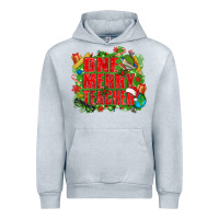 Heather Grey one merry teacher Urban Hoodie - texasbilliewilder