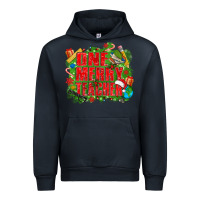 Navy one merry teacher Urban Hoodie - texasbilliewilder