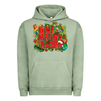 Pigment Oil Green one merry teacher Urban Hoodie - texasbilliewilder