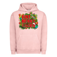 Pigment Salmon one merry teacher Urban Hoodie - texasbilliewilder