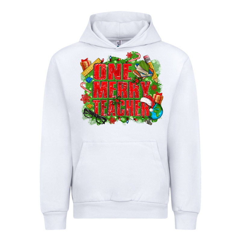 One Merry Teacher Urban Hoodie by texasbilliewilder | Teevron