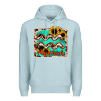 Blue Mist aquarius turquoise cowhide Premium Hoodie - RanaPortraitStore