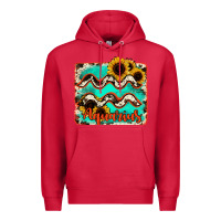 Cardinal aquarius turquoise cowhide Premium Hoodie - RanaPortraitStore