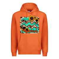 Carrot aquarius turquoise cowhide Premium Hoodie - RanaPortraitStore