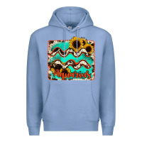 Colony Blue aquarius turquoise cowhide Premium Hoodie - RanaPortraitStore