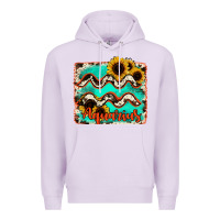 Lilac aquarius turquoise cowhide Premium Hoodie - RanaPortraitStore