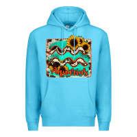Ocean Blue aquarius turquoise cowhide Premium Hoodie - RanaPortraitStore