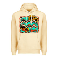 Pina Colada aquarius turquoise cowhide Premium Hoodie - RanaPortraitStore