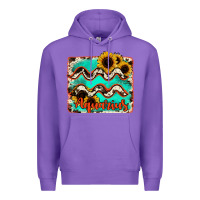 Purple aquarius turquoise cowhide Premium Hoodie - RanaPortraitStore