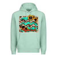 Seafoam aquarius turquoise cowhide Premium Hoodie - RanaPortraitStore