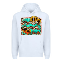 White aquarius turquoise cowhide Premium Hoodie - RanaPortraitStore