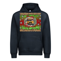 Navy Christmas school bus Urban Hoodie - texasbilliewilder