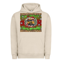 Pigment French Oak Christmas school bus Urban Hoodie - texasbilliewilder