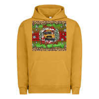Pigment Peanut Butter Christmas school bus Urban Hoodie - texasbilliewilder
