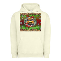 Pigment Pistachio Christmas school bus Urban Hoodie - texasbilliewilder