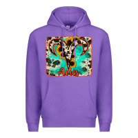Purple aries turquoise cowhide Premium Hoodie - RanaPortraitStore